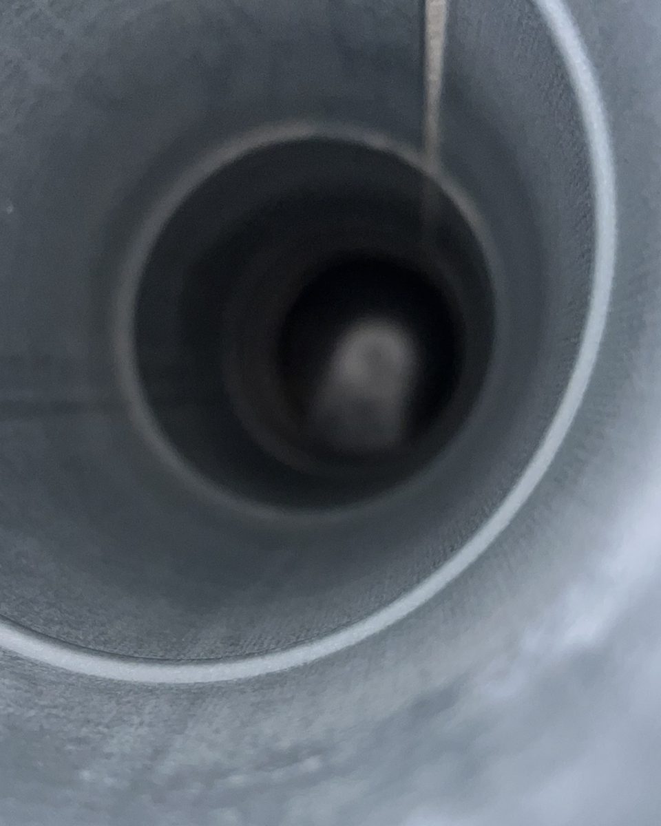 Dryer vent pipe clean after cleaning